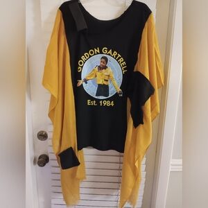 Upcycled Cosby Gordon Gartrell Tee-Poncho *Handmade